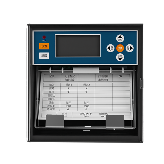 UED官网,R1200 1-12路 液晶智能 打印有纸记录仪 电流/电压/温度/压力