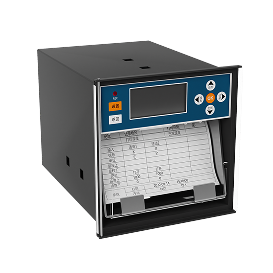 UED官网,R1200 1-12路 液晶智能 打印有纸记录仪 电流/电压/温度/压力